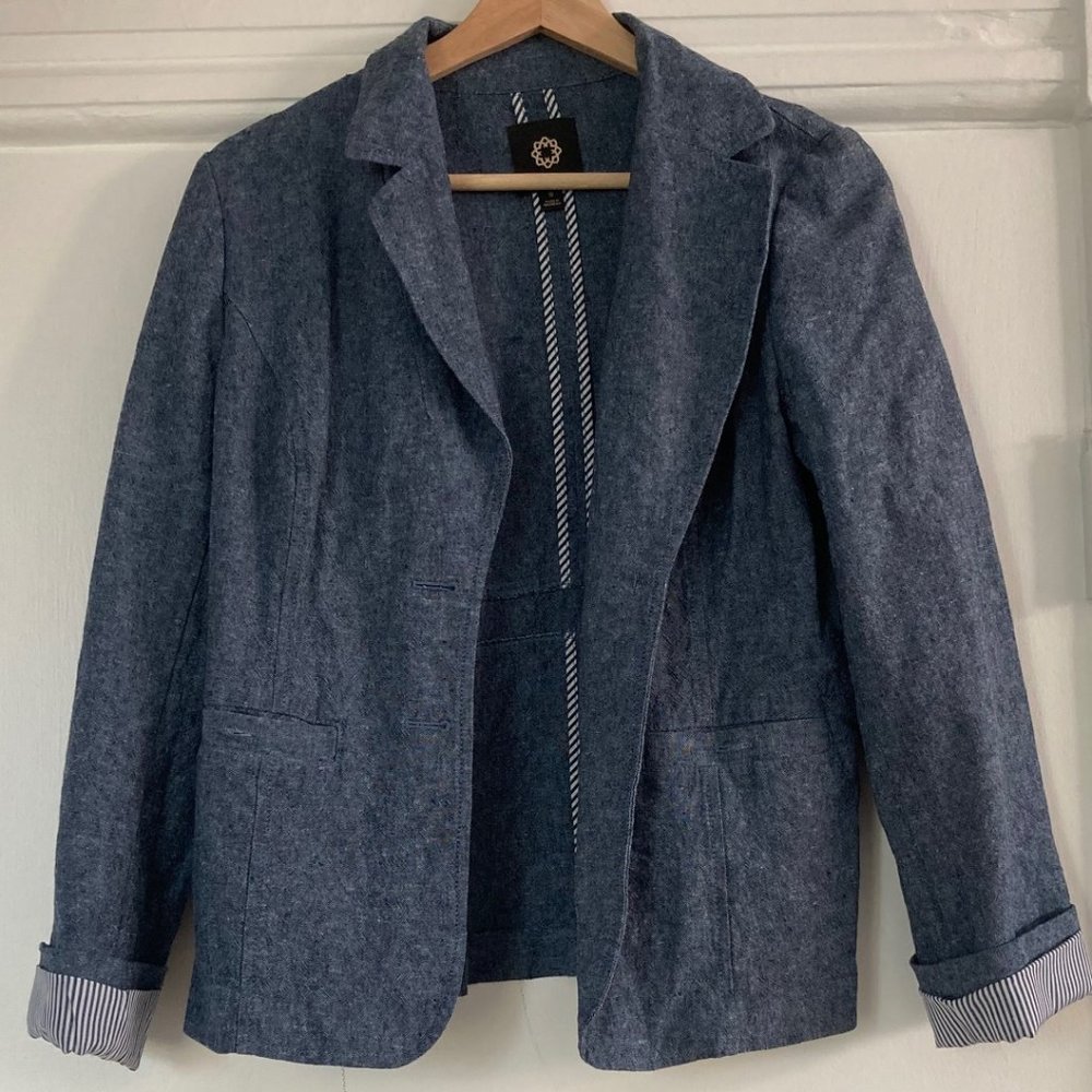 Linen Amber Sun Blazer | S